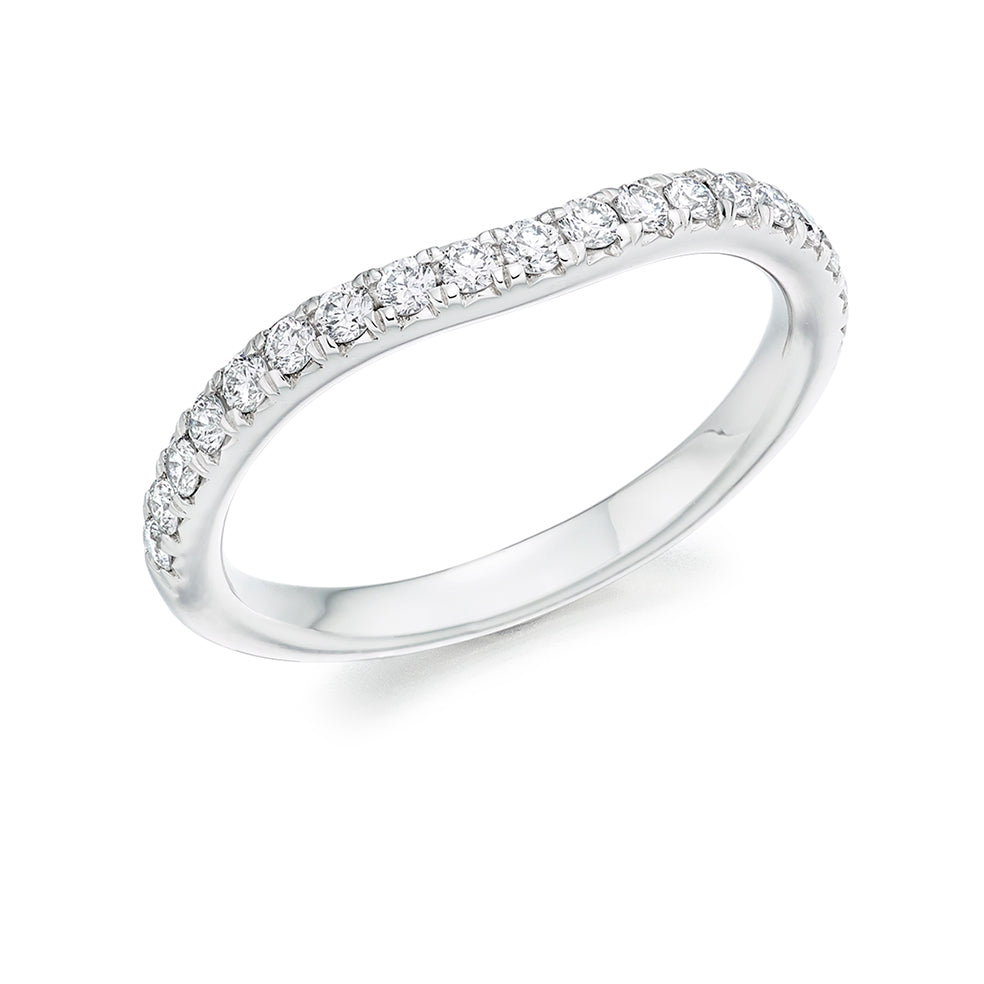 Micro-claw-Set Half Eternity Ring, 0.25ct total (HET5414A)