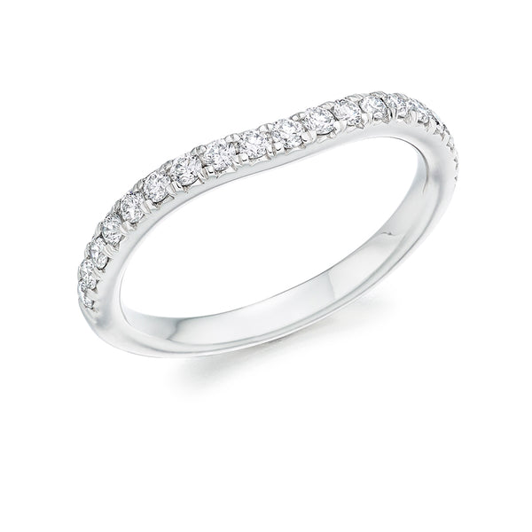 Micro-claw-Set Half Eternity Ring, 0.25ct total (HET5414A)