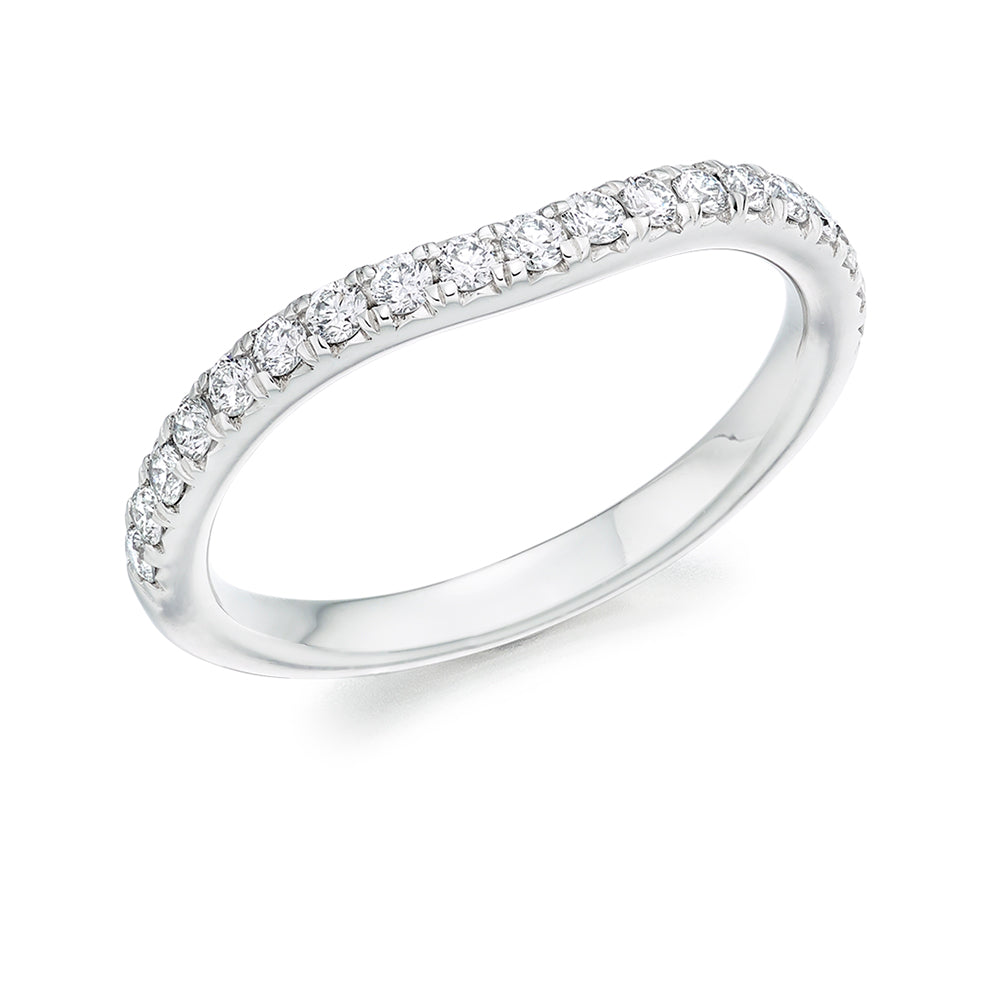 Micro-claw-Set Half Eternity Ring, 0.25ct total (HET5415A)