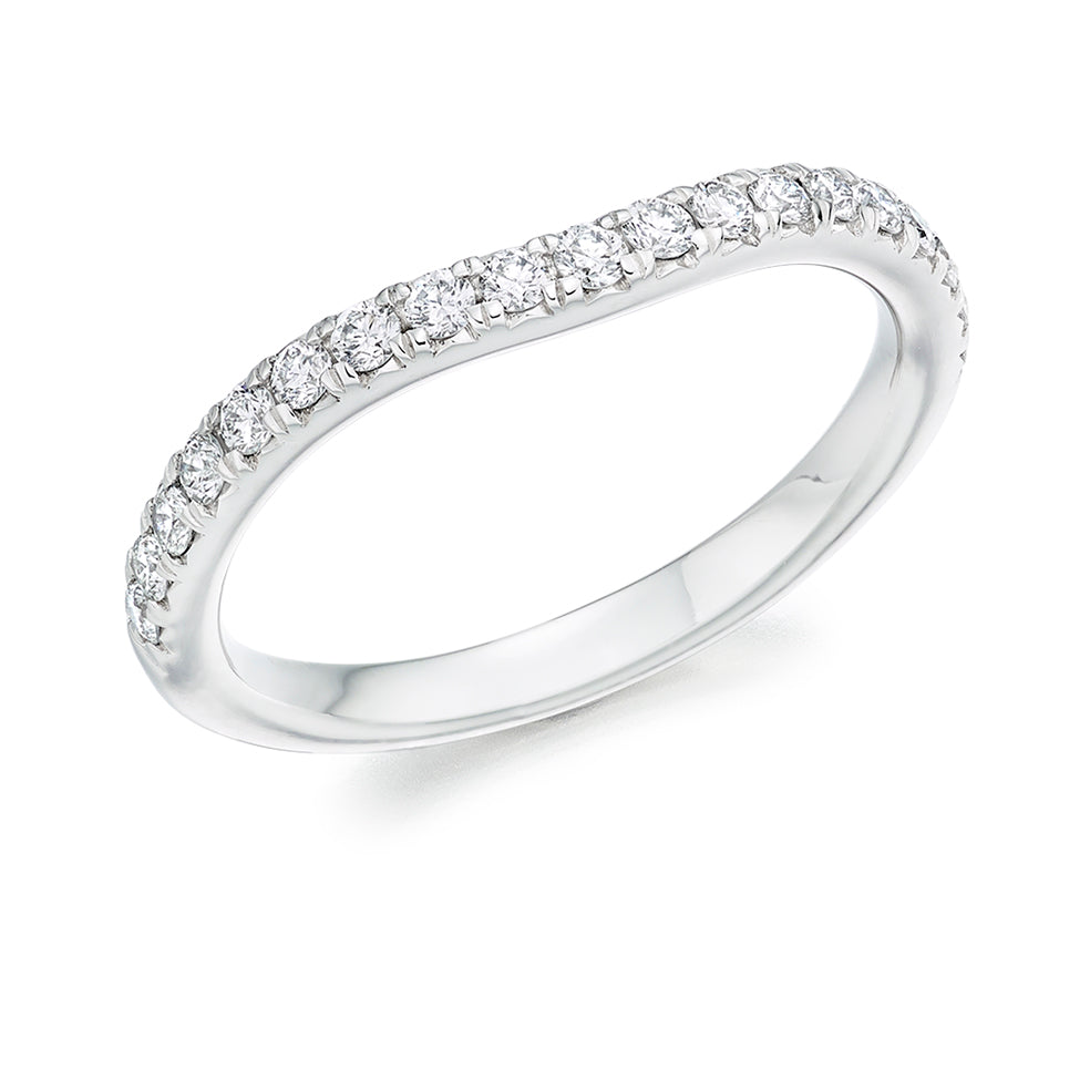 Micro-claw-Set Half Eternity Ring, 0.25ct total (HET5416A)