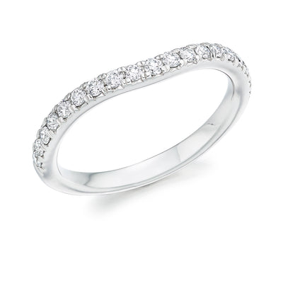 Micro-claw-Set Half Eternity Ring, 0.25ct total (HET5416A)