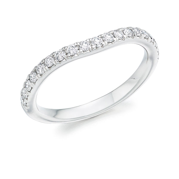 Micro-claw-Set Half Eternity Ring, 0.25ct total (HET5416A)