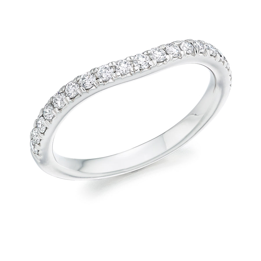 Micro-claw-Set Half Eternity Ring, 0.25ct total (HET5416A)