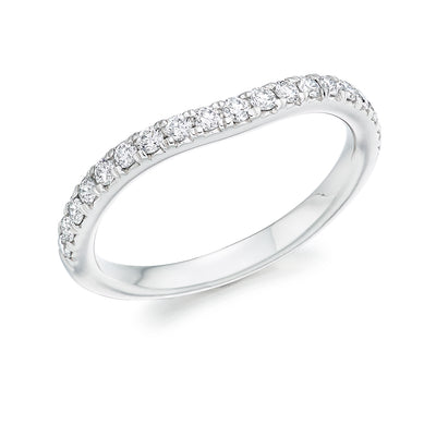 Micro-claw-Set Half Eternity Ring, 0.25ct total (HET5417A)