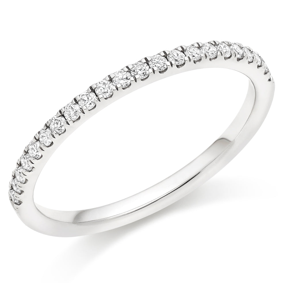 Micro-claw-Set Half Eternity Ring, 0.25ct total (HET5418A)