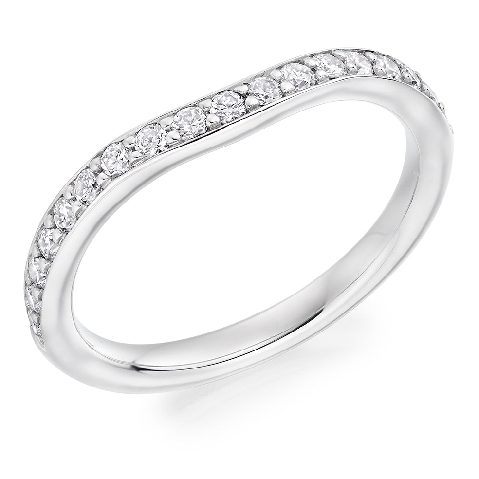 Grain-Set Half Eternity Ring, 0.35ct total (HET5653A)