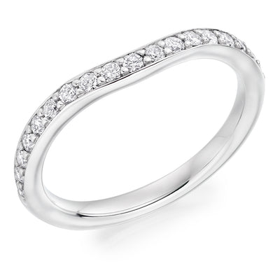 Grain-Set Half Eternity Ring, 0.35ct total (HET5653A)
