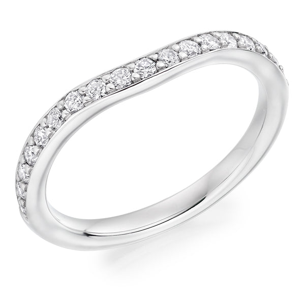 Grain-Set Half Eternity Ring, 0.35ct total (HET5653A)