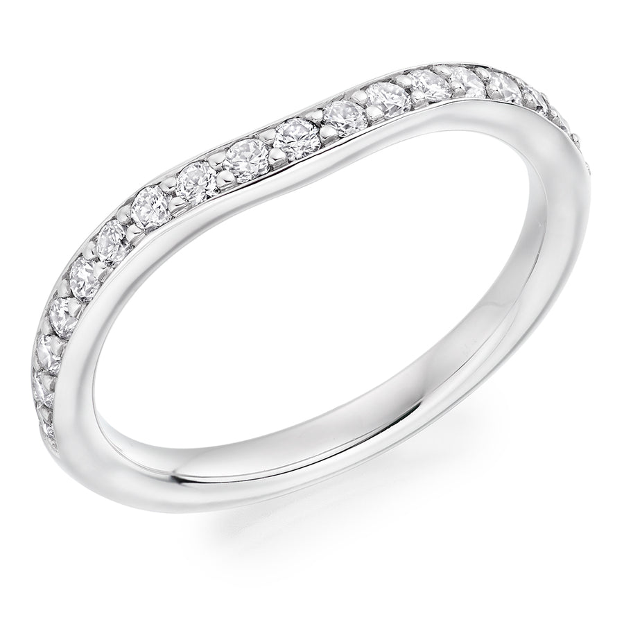 Grain-Set Half Eternity Ring, 0.35ct total (HET5653A)