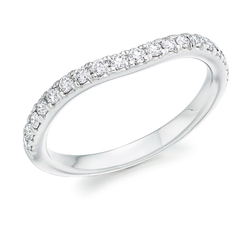 Grain-Set Half Eternity Ring, 0.35ct total (HET5657A)