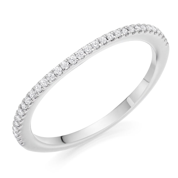 Micro-claw-Set Half Eternity Ring, 0.20ct total (HET5737A)