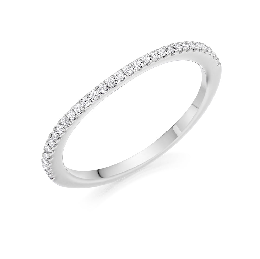 Micro-claw-Set Half Eternity Ring, 0.30ct total (HET5739A)
