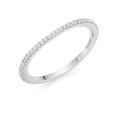 Micro-claw-Set Half Eternity Ring, 0.30ct total (HET5739A)