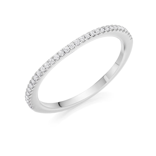 Micro-claw-Set Half Eternity Ring, 0.30ct total (HET5739A)