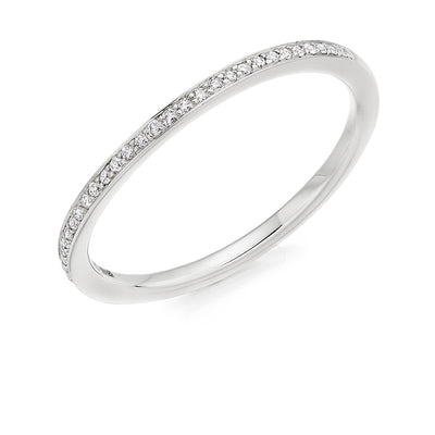 Grain-Set Half Eternity Ring, 0.20ct total (HET5783A)