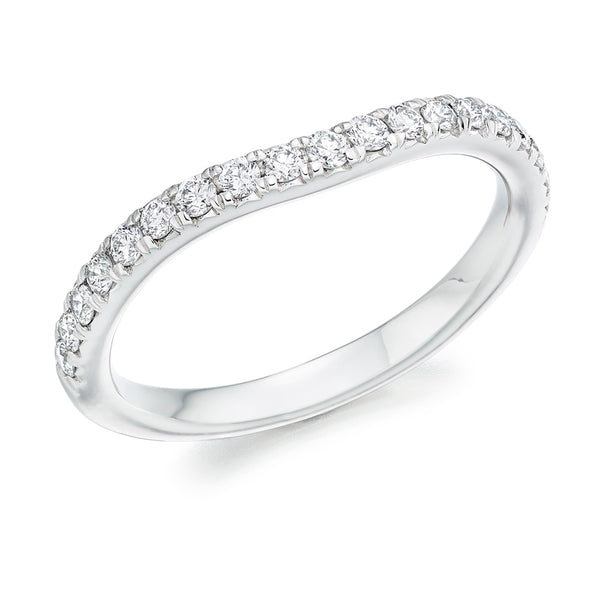Micro-claw-Set Half Eternity Ring, 0.35ct total (HET5997A)