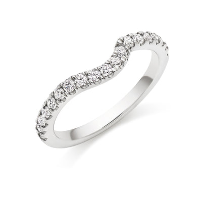 Micro-claw-Set Half Eternity Ring, 0.50ct total (HET6167A)