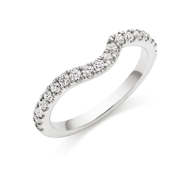 Micro-claw-Set Half Eternity Ring, 0.50ct total (HET6167A)