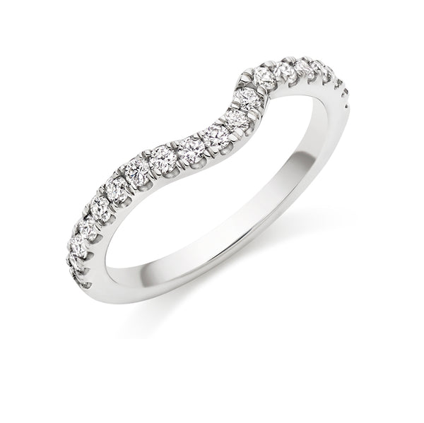 Micro-claw-Set Half Eternity Ring, 0.50ct total (HET6168A)