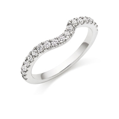 Micro-claw-Set Half Eternity Ring, 0.50ct total (HET6169A)