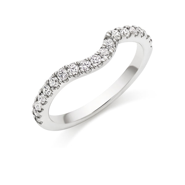 Micro-claw-Set Half Eternity Ring, 0.50ct total (HET6169A)