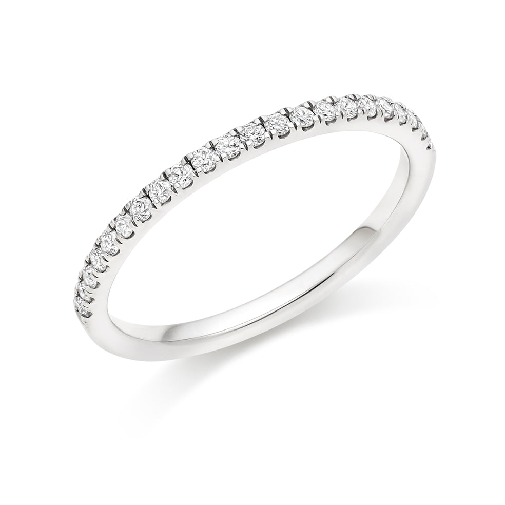 Micro-claw-Set Half Eternity Ring, 0.30ct total (HET6344A)