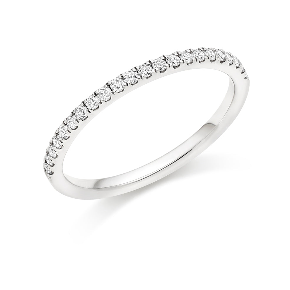 Micro-claw-Set Half Eternity Ring, 0.25ct total (HET6412A)