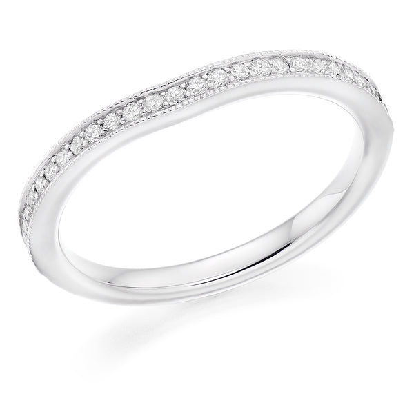 Grain-Set Half Eternity Ring, 0.20ct total (HET7208A)
