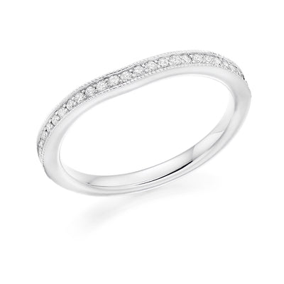 Grain-Set Half Eternity Ring, 0.20ct total (HET7213A)
