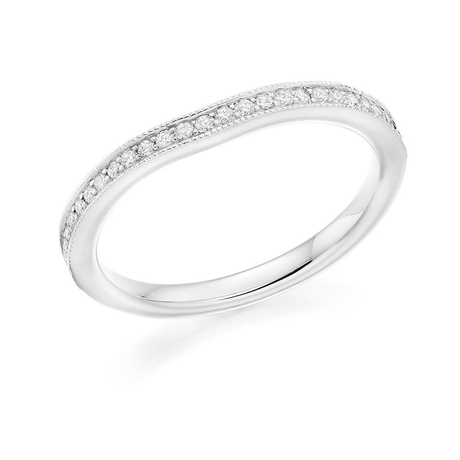 Grain-Set Half Eternity Ring, 0.20ct total (HET7213A)