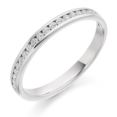 Channel-Set Half Eternity Ring, 0.25ct total (HET7483A)