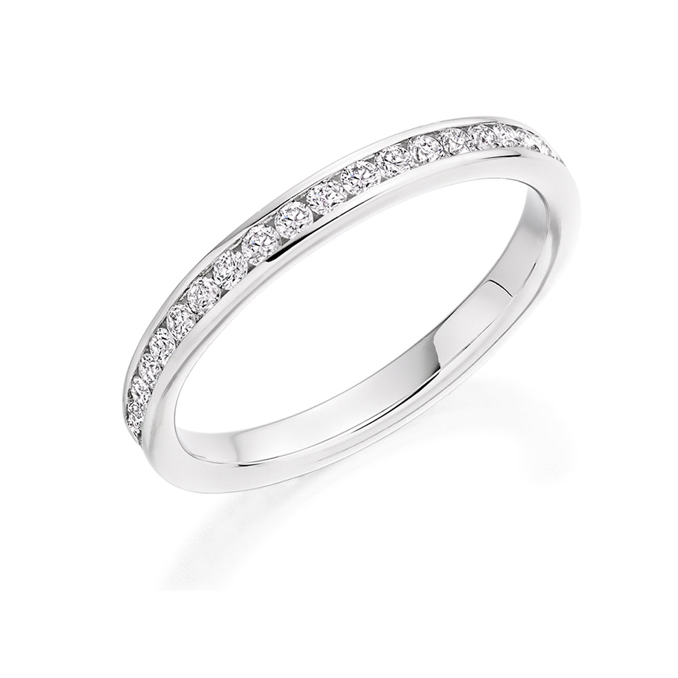 Channel-Set Half Eternity Ring, 0.25ct total (HET7484A)