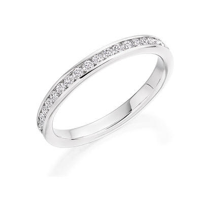 Channel-Set Half Eternity Ring, 0.25ct total (HET7484A)