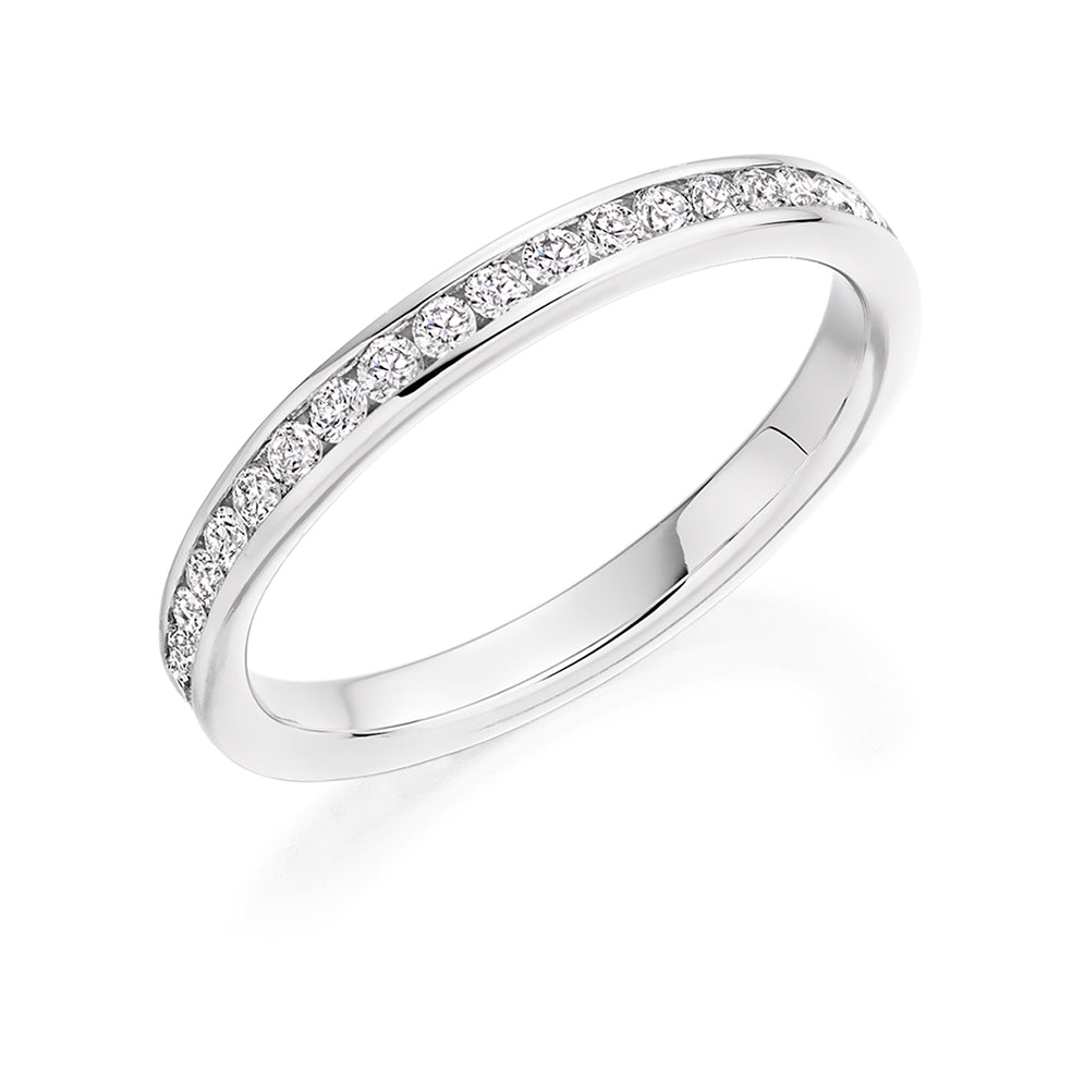 Channel-Set Half Eternity Ring, 0.25ct total (HET7485A)