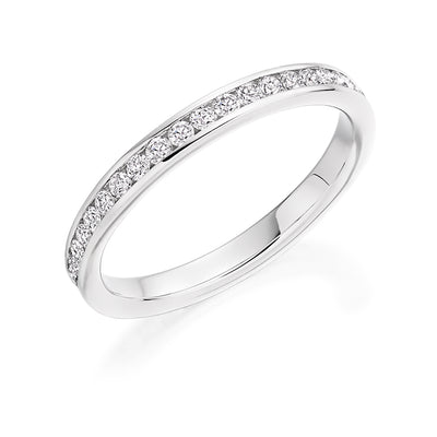 Channel-Set Half Eternity Ring, 0.25ct total (HET7485A)