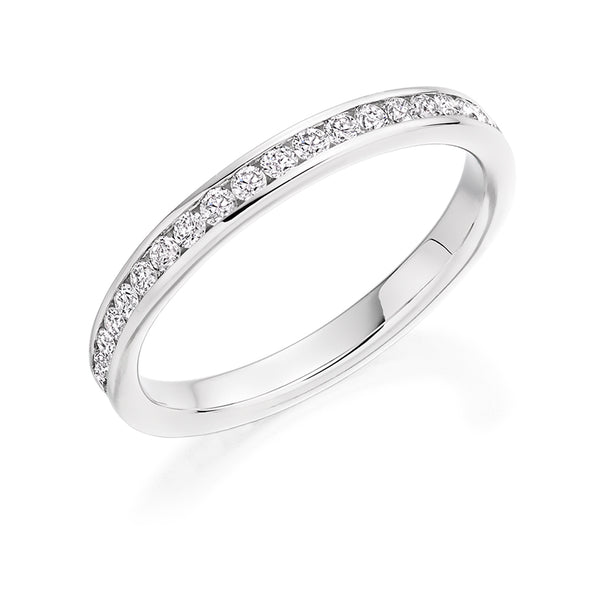 Channel-Set Half Eternity Ring, 0.25ct total (HET7485A)