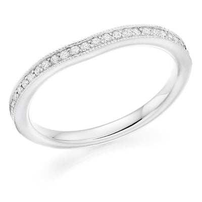 Grain-Set Half Eternity Ring, 0.20ct total (HET7780A)