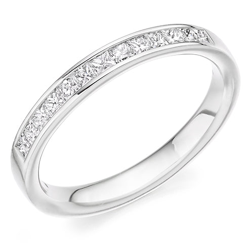 Channel-Set Half Eternity Ring, 0.45ct total (HET8002)
