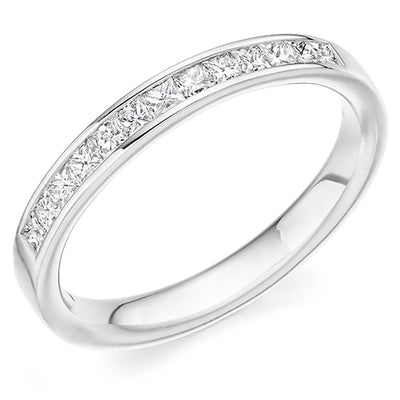 Channel-Set Half Eternity Ring, 0.5ct total (HET8003)