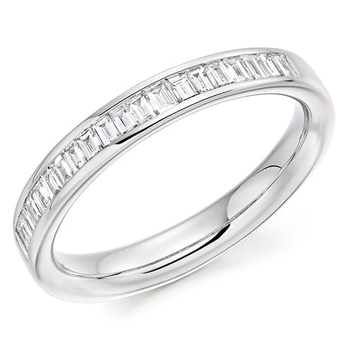 Channel-Set Half Eternity Ring, 0.33ct total (HET8004)