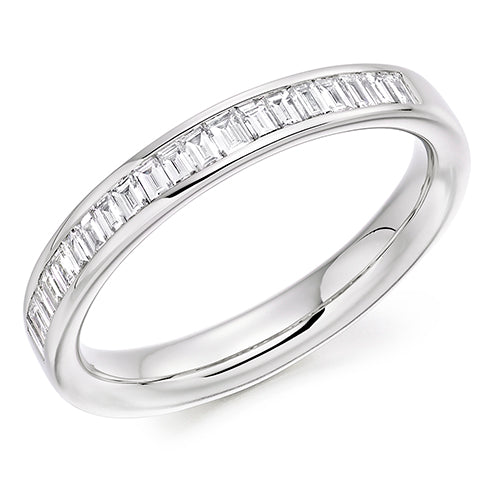 Channel-Set Half Eternity Ring, 0.4ct total (HET8005)