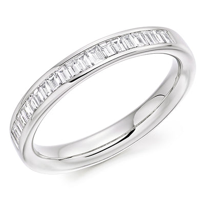 Channel-Set Half Eternity Ring, 0.4ct total (HET8005)