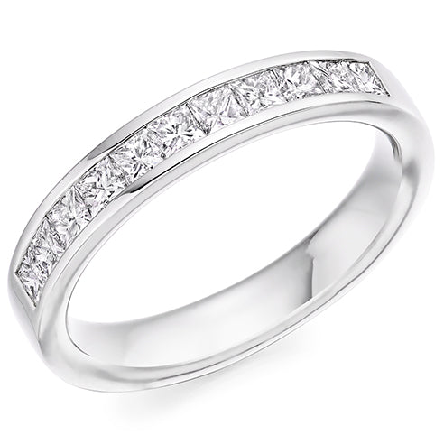 Channel-Set Half Eternity Ring, 0.6ct total (HET8045)