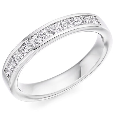 Channel-Set Half Eternity Ring, 0.6ct total (HET8045)