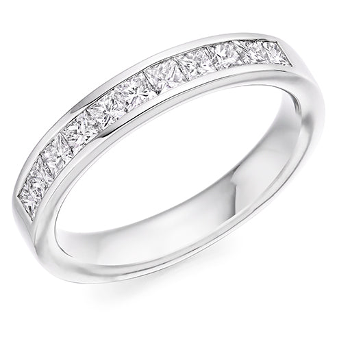 Channel-Set Half Eternity Ring, 0.75ct total (HET8046)