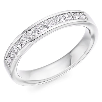 Channel-Set Half Eternity Ring, 0.75ct total (HET8046)