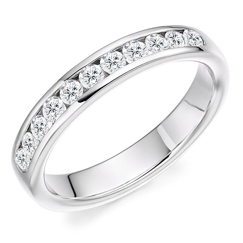 Channel-Set Half Eternity Ring, 0.4ct total (HET8047)