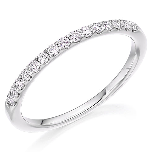 Micro-Claw Half Eternity Ring, 0.25ct total (HET8062)