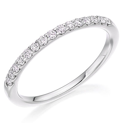 Micro-Claw Half Eternity Ring, 0.25ct total (HET8062)