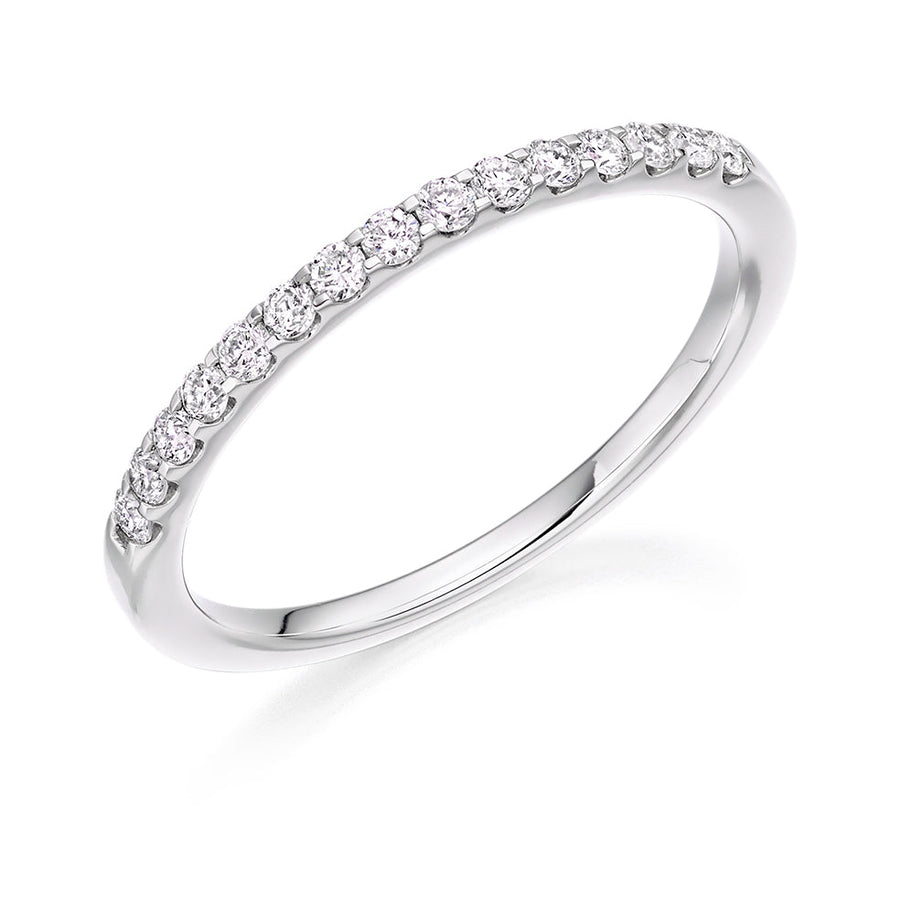 Micro-Claw Half Eternity Ring, 0.25ct total (HET8062)